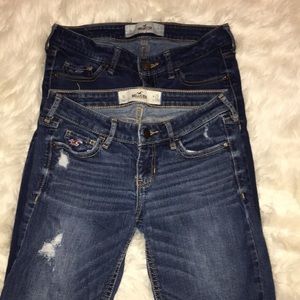 2 pair Hollister Jeans